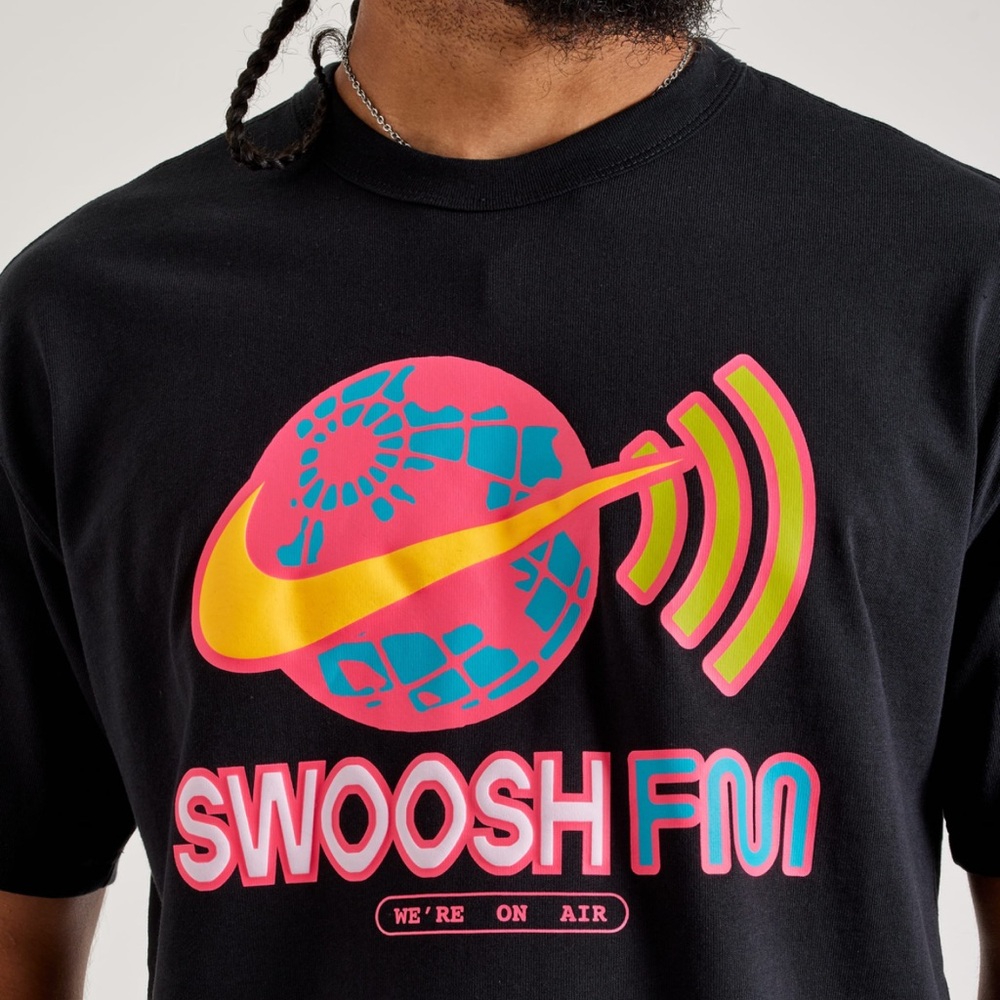 Nike Black Tee with Vibrant Graphic